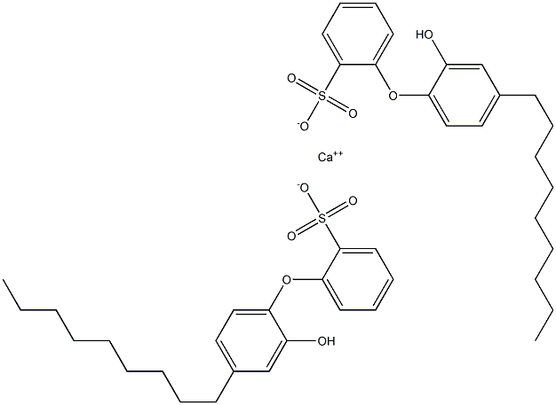 Bis(2'-hydroxy-4'-nonyl[oxybisbenzene]-2-sulfonic acid)calcium salt Structure