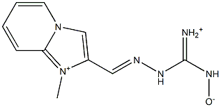 1-Methyl-2-[[2-[iminio(hydroxyamino)methyl]hydrazono]methyl]imidazo[1,2-a]pyridine-1-ium|