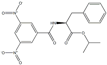 N-(3,5-Dinitrobenzoyl)phenylalanine isopropyl ester Structure