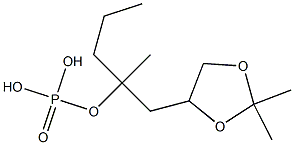 Phosphoric acid ethyl[(2,2-dimethyl-1,3-dioxolan-4-yl)methyl]isopropyl ester Structure