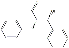 (3S,4S)-4-Hydroxy-4-phenyl-3-benzyl-2-butanone,,结构式