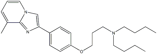 2-[4-[3-(Dibutylamino)propoxy]phenyl]-8-methylimidazo[1,2-a]pyridine Structure