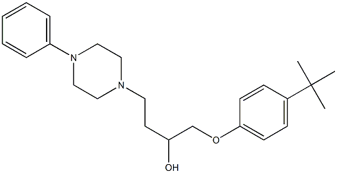 1-(4-tert-Butylphenoxy)-4-[4-[phenyl]-1-piperazinyl]-2-butanol|
