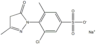 3-Chloro-5-methyl-4-(3-methyl-5-oxo-2-pyrazolin-1-yl)benzenesulfonic acid sodium salt