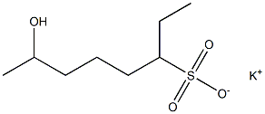 7-Hydroxyoctane-3-sulfonic acid potassium salt 结构式