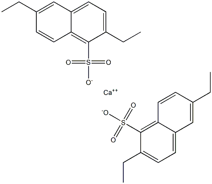 Bis(2,6-diethyl-1-naphthalenesulfonic acid)calcium salt Struktur