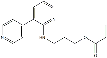 Propionic acid 3-[(3,4'-bipyridin-6-yl)amino]propyl ester Structure