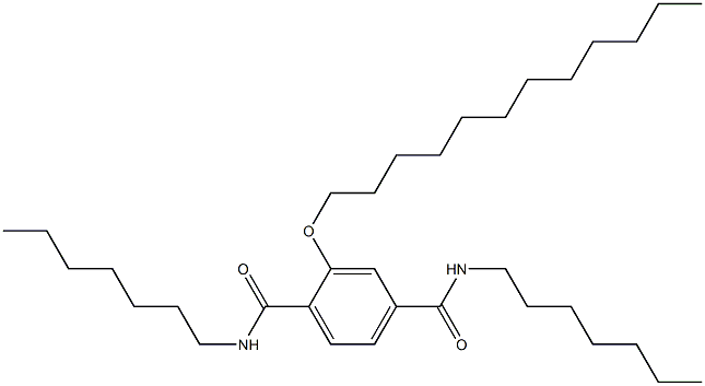 2-(Dodecyloxy)-N,N'-diheptylterephthalamide,,结构式