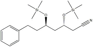 (3R,5R)-3,5-Bis[(trimethylsilyl)oxy]-7-phenylheptanenitrile Structure