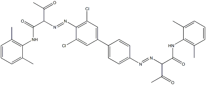 4,4'-Bis[[1-(2,6-dimethylphenylamino)-1,3-dioxobutan-2-yl]azo]-3,5-dichloro-1,1'-biphenyl