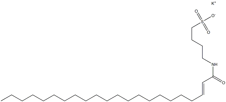 4-[(1-オキソ-2-ドコセン-1-イル)アミノ]-1-ブタンスルホン酸カリウム 化学構造式