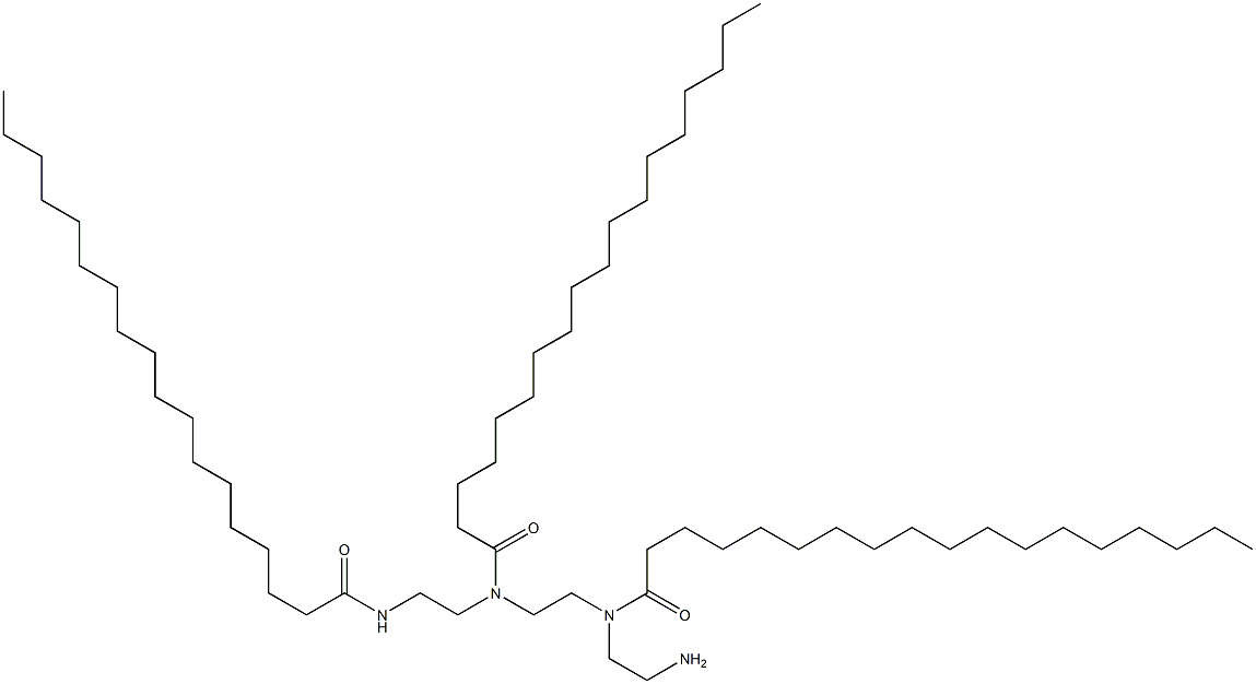 N,3,6-Tri(1-oxooctadecyl)-3,6-diazaoctane-1,8-diamine Structure