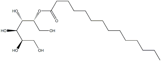 D-マンニトール5-テトラデカノアート 化学構造式