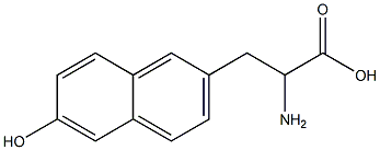 2-Amino-3-(6-hydroxy-2-naphthalenyl)propionic acid,,结构式