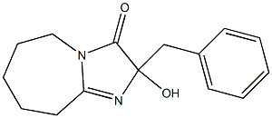 2-ヒドロキシ-2-ベンジル-6,7,8,9-テトラヒドロ-5H-イミダゾ[1,2-a]アゼピン-3(2H)-オン 化学構造式
