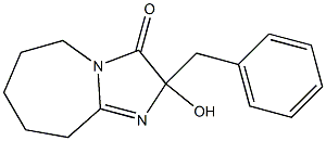 2-Hydroxy-2-benzyl-6,7,8,9-tetrahydro-5H-imidazo[1,2-a]azepin-3(2H)-one 结构式