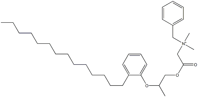 N,N-Dimethyl-N-benzyl-N-[[[2-(2-tetradecylphenyloxy)propyl]oxycarbonyl]methyl]aminium|