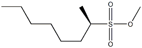 [R,(+)]-2-Octanesulfonic acid methyl ester Structure