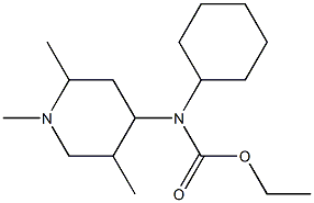 N-Cyclohexyl-N-(1,2,5-trimethylpiperidin-4-yl)carbamic acid ethyl ester Structure