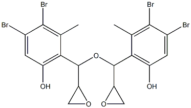 3,4-Dibromo-6-hydroxy-2-methylphenylglycidyl ether