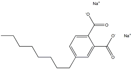 4-Octylphthalic acid disodium salt 结构式