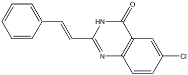 2-[(E)-2-Phenylethenyl]-6-chloroquinazolin-4(3H)-one Structure