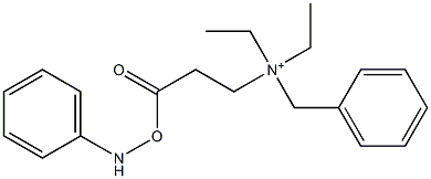 N-[2-(Carbanilinooxy)ethyl]-N,N-diethylbenzenemethanaminium Struktur