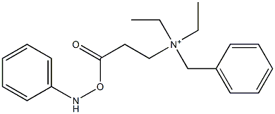 N-[2-(Carbanilinooxy)ethyl]-N,N-diethylbenzenemethanaminium,,结构式