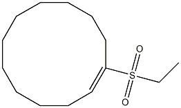 1-(Ethylsulfonyl)cyclododecene 结构式