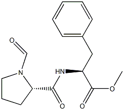 N-(1-Formyl-L-prolyl)-L-phenylalanine methyl ester 结构式