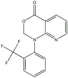 1-[2-(Trifluoromethyl)phenyl]-2H-pyrido[2,3-d][1,3]oxazin-4(1H)-one,,结构式