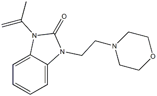 1-(2-Morpholinoethyl)-3-(1-methylethenyl)-1H-benzimidazol-2(3H)-one Structure