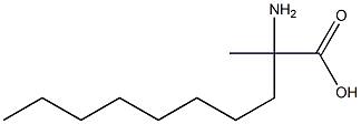 2-Amino-2-methyldecanoic acid,,结构式