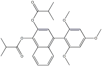  4-(2,4,6-Trimethoxyphenyl)naphthalene-1,2-diol di(2-methylpropanoate)