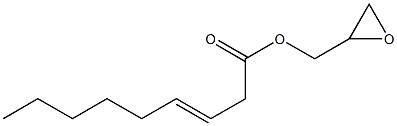 3-Nonenoic acid (oxiran-2-yl)methyl ester Structure