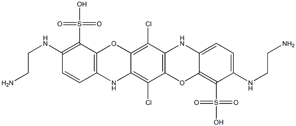 3,10-Bis[(2-aminoethyl)amino]-6,13-dichloro-5,12-dioxa-7,14-diazapentacene-4,11-disulfonic acid