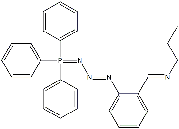 1-[2-(Propyliminomethyl)phenyl]-3-[triphenylphosphoranylidene]triazene 结构式