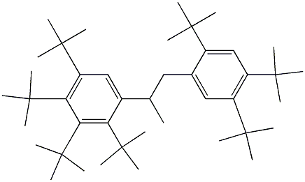 2-(2,3,4,5-Tetra-tert-butylphenyl)-1-(2,4,5-tri-tert-butylphenyl)propane,,结构式