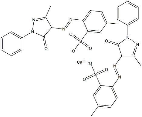 Bis[5-methyl-2-[(4,5-dihydro-3-methyl-5-oxo-1-phenyl-1H-pyrazol)-4-ylazo]benzenesulfonic acid]calcium salt