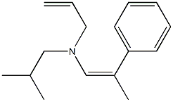 (Z)-2-Phenyl-N-isobutyl-N-(2-propenyl)-1-propen-1-amine|