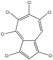 1,3,4,5,6,7-Hexachloroazulene Struktur