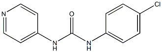 1-[(4-クロロフェニル)]-3-(ピリジン-4-イル)尿素 化学構造式
