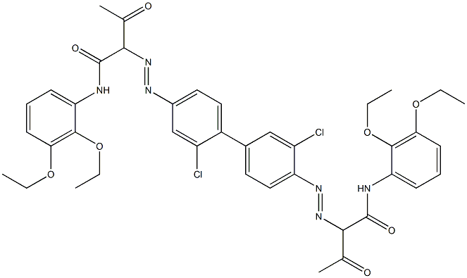 4,4'-Bis[[1-(2,3-diethoxyphenylamino)-1,3-dioxobutan-2-yl]azo]-2,3'-dichloro-1,1'-biphenyl