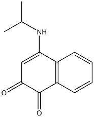 4-(イソプロピルアミノ)ナフタレン-1,2-ジオン 化学構造式