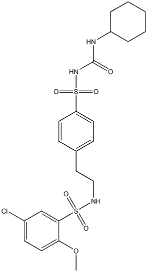 1-[[p-[2-[(5-Chloro-2-methoxyphenylsulfonyl)amino]ethyl]phenyl]sulfonyl]-3-cyclohexylurea|