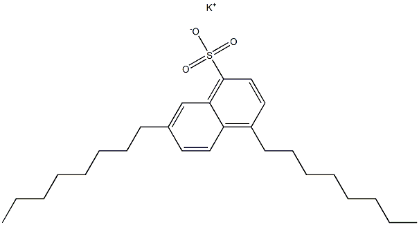 4,7-Dioctyl-1-naphthalenesulfonic acid potassium salt Structure