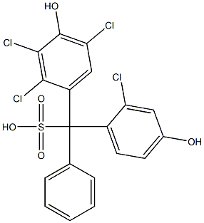  (2-Chloro-4-hydroxyphenyl)(2,3,5-trichloro-4-hydroxyphenyl)phenylmethanesulfonic acid