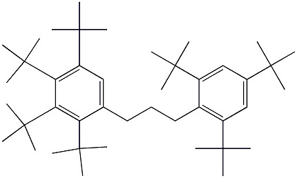 1-(2,3,4,5-Tetra-tert-butylphenyl)-3-(2,4,6-tri-tert-butylphenyl)propane Structure