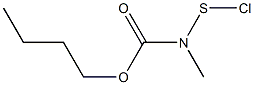 N-Chlorothio-N-methylcarbamic acid butyl ester Structure