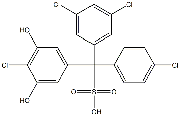  (4-Chlorophenyl)(3,5-dichlorophenyl)(4-chloro-3,5-dihydroxyphenyl)methanesulfonic acid